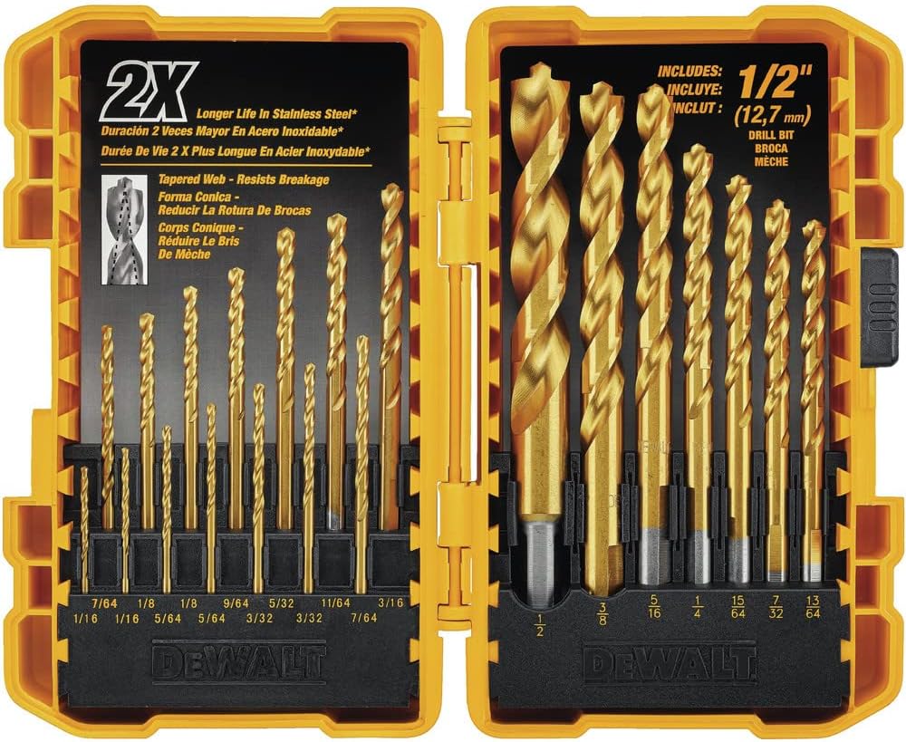 DEWALT Titanium Nitride Coated Drill Bit